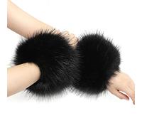 JAWSEU Fell Stulpen Fell Manschette Stulpen Pulswärmer Faux Fuchs Pelz Armstulpen, Winter Warme Pulswärmer, Weiche Winter-Arm-Wärmer-Hülsen für Frauen