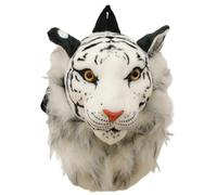 JAWSEU Kinderrucksack Plüsch Tigerkopf Rucksack Löwe Tierkopf Rucksack, 3D Simulation Löwen Rucksack Schultertasche Tierkopf Plüsch Rucksack Stofftier Rucksack Kindergartentasche Schulrucksack