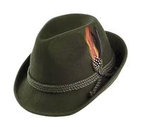 JAXON & JAMES Herren Trilby Trachtenhut, Gr. X-Large, Grün - Grün