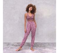 Jaya ANANDA ROSEBIRD & FLOWERS - Damen - Sommerhose für Yoga und Freizeit carmine flowers/pink S