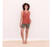 Jaya BETTY TENCEL - Damen - Basic-Top aus TENCEL Lyocell/Biobaumwoll-Mix mit Spaghettiträger cinnamon/orange S
