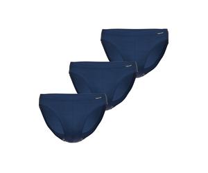 Jazz-Pants Slips AMMANN "3er Pack Jazz Pants Day Classic / Jeans Feinripp", Damen, Gr. 7, blau (dunkelblau), Obermaterial: 75% Baumwolle CO. 25% Polyester PES., Unterhosen (51298614-7) dunkelblau