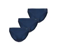 Jazz-Pants Slips AMMANN "3er Pack Jazz Pants Day Classic / Jeans Feinripp", Damen, Gr. 8, blau (dunkelblau), Obermaterial: 75% Baumwolle CO. 25% Polyester PES., Unterhosen (51298614-8) dunkelblau