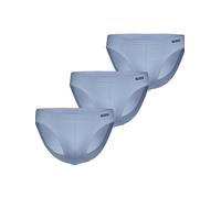 Jazz-Pants Slips AMMANN "3er Pack Jazz Pants Day Classic / Jeans Feinripp", Herren, Gr. 7, blau (hellblau), Obermaterial: 75% Baumwolle CO. 25% Polyester PES., Unterhosen (86384934-7) hellblau