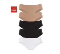 petite fleur Jazz-Pants Slips, (5 St.) 40/42, 5 St. bunt Damen Jazzpants Tagwäsche Wäsche 40/42, 5 St. hautfarben, schwarz, weiß