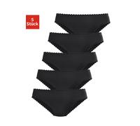 Jazz-Pants Slips, Damen, Gr. 42, schwarz, Microfaser, Obermaterial: 92% Polyamid, 8% Elasthan, PETITE FLEUR BY LASCANA, unifarben, körpernah, Unterhosen, aus weicher Microfaser (825187-42) schwarz