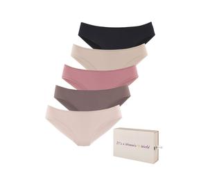 Jazz-Pants Slips LASCANA, Damen, Gr. 36/38, rosa (taupe, rose, beige, altrosa, schwarz), Single Jersey, Obermaterial: 95% Baumwolle, 5% Elasthan, unifarben, körpernah, Unterhosen, aus Baumwolle, mit s