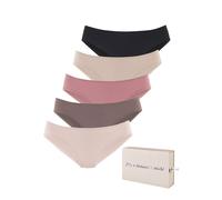 Jazz-Pants Slips LASCANA, Damen, Gr. 48/50, rosa (taupe, rose, beige, altrosa, schwarz), Single Jersey, Obermaterial: 95% Baumwolle, 5% Elasthan, unifarben, körpernah, Unterhosen, aus Baumwolle, mit s