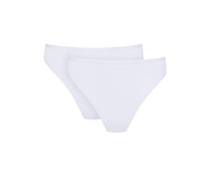 Jazz-Pants Slips MEY "Pure Sense", Damen, Gr. 4XL/5XL, weiß, Feinripp, Obermaterial: 50% Viskose, 46% Polyamid, 4% Elasthan, normal, Unterhosen, mit hohem Taillensitz, flacher Bund, kein Einschneiden 