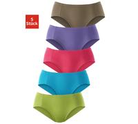 Jazz-Pants Slips PETITE FLEUR, Damen, Gr. 34, bunt (grün, türkis, pink, lila, olivgrün), Piqué, Obermaterial: 95% Baumwolle, 5% Elasthan, unifarben, körpernah, Unterhosen, aus weicher Pikee-Qualität (