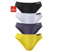 Jazz-Pants Slips PETITE FLEUR, Damen, Gr. 42 (42), bunt (gelb, blau, weiß, schwarz), Obermaterial: 95% Baumwolle, 5% Elasthan, unifarben, bequem, Unterhosen, aus elastischer Baumwolle (830237-42) gelb