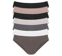Jazz-Pants Slips VIVANCE, Damen, Gr. 36/38, bunt (braun, weiß, grau, puder, schwarz, rosa), Single Jersey, Obermaterial: 95% Baumwolle, 5% Elasthan, unifarben, bequem, Unterhosen, in frischen und gede