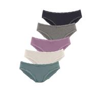 Jazz-Pants Slips VIVANCE Gr. 40/42, bunt (anthrazit meliert, beige flieder, eukalyptus, navy) Damen Unterhosen (75341547-40) anthrazit meliert, beige meliert, flieder, eukalyptus, navy