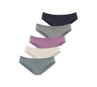 Jazz-Pants Slips VIVANCE, Damen, Gr. 40/42, bunt (anthrazit meliert, beige meliert, flieder, eukalyptus, navy), Single Jersey, Obermaterial: 95% Baumwolle, 5% Elasthan, meliert, unifarben, bequem, Unt