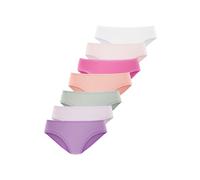 Jazz-Pants Slips VIVANCE, Damen, Gr. 44/46, bunt (lindgrün, lila, flieder, apricot, pink, rosa, weiß), Single Jersey, Obermaterial: 95% Baumwolle, 5% Elasthan. Spitze: 80% Polyamid, 20% Elasthan, unif