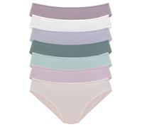 Jazz-Pants Slips VIVANCE, Damen, Gr. 44/46, bunt (rosa, puder, grün, flieder, weiß), Single Jersey, Obermaterial: 95% Baumwolle, 5% Elasthan, unifarben, bequem, Unterhosen, in frischen und gedeckten F