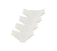 Jazz-Pants Slips VIVANCE, Damen, Gr. 48/50, 4 Stk., beige (creme), Doppelripp, Obermaterial: 95% Baumwolle, 5% Elasthan, unifarben, körpernah, Unterhosen Jazz-Pants Slips, aus weicher Baumwoll-Qualitä