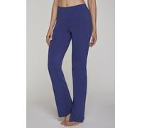 Jazzpants LASCANA ACTIVE, Damen, Gr. 44/46, N-Gr, blau (marine), Single Jersey, Obermaterial: 95% Baumwolle, 5% Elasthan, unifarben, Basic, lang, Hosen, mit breitem Bündchen (28283125-44) marine