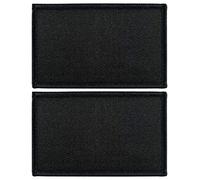 JBCD Aufnäher mit schwarzer Flagge, einfarbig, für Kleidung, Hut, Militär, 2 Stück