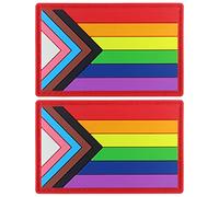 JBCD LGBTQ Flaggen-Patch, PVC, für Rucksack, Hut, Militär, 2 Stück