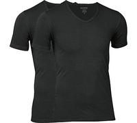 jbs 1080 Bamboo V-Neck Shirt 2er Pack Black M
