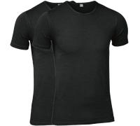 JBS 2er-Pack T-Shirts mit Rundhalsausschnitt GOTS Schwarz S