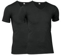 JBS 2P Organic Cotton V-Neck T-shirt Schwarz Ökologische Baumwolle Large Herren