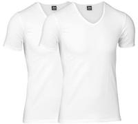JBS 2P Organic Cotton V-Neck T-shirt Weiß Ökologische Baumwolle Small Herren