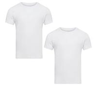 jbs Anti-Schweiß Shirt für Herren - Schweißresistentes Unterhemd mit Membran - Technologie - Bambus & Baumwolle - Schutz vor Schweißflecken - 3XL - Weiß - 2er Pack