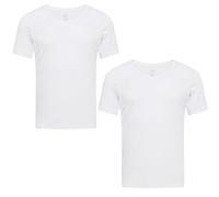 jbs Anti-Schweiß Shirt für Herren - Schweißresistentes Unterhemd mit Membran - Technologie - Bambus & Baumwolle - Schutz vor Schweißflecken - 3XL - Weiß - 2er Pack