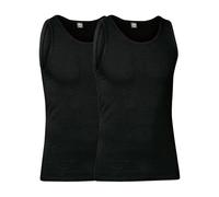 JBS GOTS-zertifizierte ärmellose Baumwollunterhemden 2er-Pack, Anthrazit Schwarz, 2XL