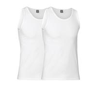 JBS GOTS-zertifiziertes weißes ärmelloses Tanktop 2er-Pack, Größe M