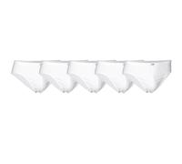 JBS Herren Slip, Vorteilspack - Mini-Slip, Single Jersey, Cotton, einfarbig Weiß / XL / 5er Pack (1x5P) XL Weiß