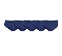 JBS Herren-Slip Mini-Slip Single Jersey Bio-Baumwolle Einfarbig Blau L 10er (2x5P)