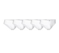 JBS Herren Slip, 5er Pack - Mini-Slip, Single Jersey, Cotton, einfarbig Weiß / 3XL XXXL Weiß