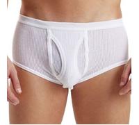 JBS Mesh Brief Weiß Baumwolle X-Large Herren