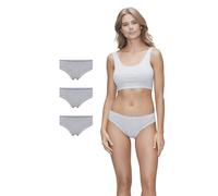 JBS of Denmark Bambus Unterhosen Damen Grau 3er Pack | Damen Slips Mehrpack | Weiche und Temperaturregulierende | FSC®-Zertifizierte Unterwäsche Frauen