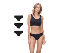 JBS of Denmark Bambus Unterhosen Damen Schwarz 3er Pack | Damen Slips Mehrpack | Weiche und Temperaturregulierende | FSC®-Zertifizierte Unterwäsche Frauen