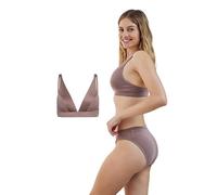 JBS of Denmark Bustier Damen | Triangel-BH Bustier für Damen | Basics Damen BH Bustier aus 65% Viskose (Bambus) | BH Damen ohne bügel | Rosa, XL