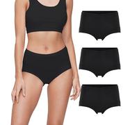 JBS of Denmark Maxi Damen Unterhosen Schwarz 2XL | Unterhosen Women Hohe Taille | Bambus Unterwäsche Damen mit Bequemer Passform | High Waist Unterhosen Für Frauen