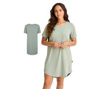 JBS of Denmark Nachthemd für Damen - Kurzarm-Sleepshirt aus Bambus | Nachthemd Damen aus Naturfaser, Weich auf der Haut, Kurzarm Schlafshirt für den Sommer, Bambus statt Polyester