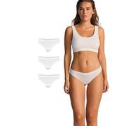 JBS of Denmark String Damen 3er Pack | Weiß Bambus Unterhosen für Frauen | Temperaturregulierende und Feuchtigkeitsabsorbierende Damen-Unterhosen | Women String Mehrpack