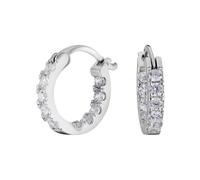 JC Jeweller Karat Ohrringe Silber 925 Creolen Silber Damen Ohrringe S925 Sterling Silber Creolen mit AAAAA Zirkonia Mehrfache Größe schmuck damen 20 mm