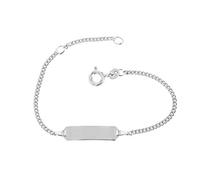 JC Schmuck 585 Gold Baby ID-Armband Kinder Goldarmband 14 cm I Schildband Armband mit Gravur I Gold Namensarmband I Babyarmband mit Namen I Kinderschmuck made in Germany I 505.56059-585