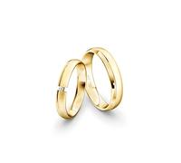 JC Trauringe 333 Gold Paarpreis I Eheringe mit kostenfreier Gravur I Verlobungsringe Gelbgold inkl. Etui-Box I Herrenring ohne Stein & Damenring mit Zirkoniastein I Gr. 48 bis 72 I ICT11