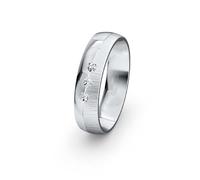 JC Trauringe 925 Sterling Silber Einzelring Ehering I Wedding Rings | Verlobungs-ring | Partnerring günstig mit Gravur in edler Schatulle 1 Hochzeitsring Damenring mit Steinen S052-S-DR