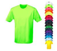 JC001J Just Cool Kinder Sportshirt Trainingsshirt mit UV-Sonnenschutz Sapphire Blue 9/11 (L)