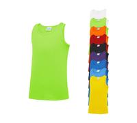 JC007J Just Cool Kinder Unterhemd Sportshirt Ärmellos Jet Black 9/11 (L)