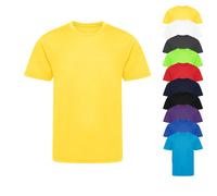 JC201K Just Cool Kinder Sportshirt reyceltes Material Electric Green 9/11 (L)