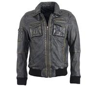 Blouson JCC "Karlstad", Herren, Gr. 4XL, schwarz, Obermaterial: 100% Leder Schaf; Lining: 100% Polyester, Jacken (50757835-4XL) schwarz